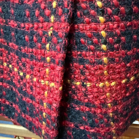 Apertif Women's Red Plaid Wool Mini Skirt, Size: 10, EUC - Picture 6 of 9